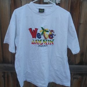 We Be Jammin Embrodied Jamaican Shirt